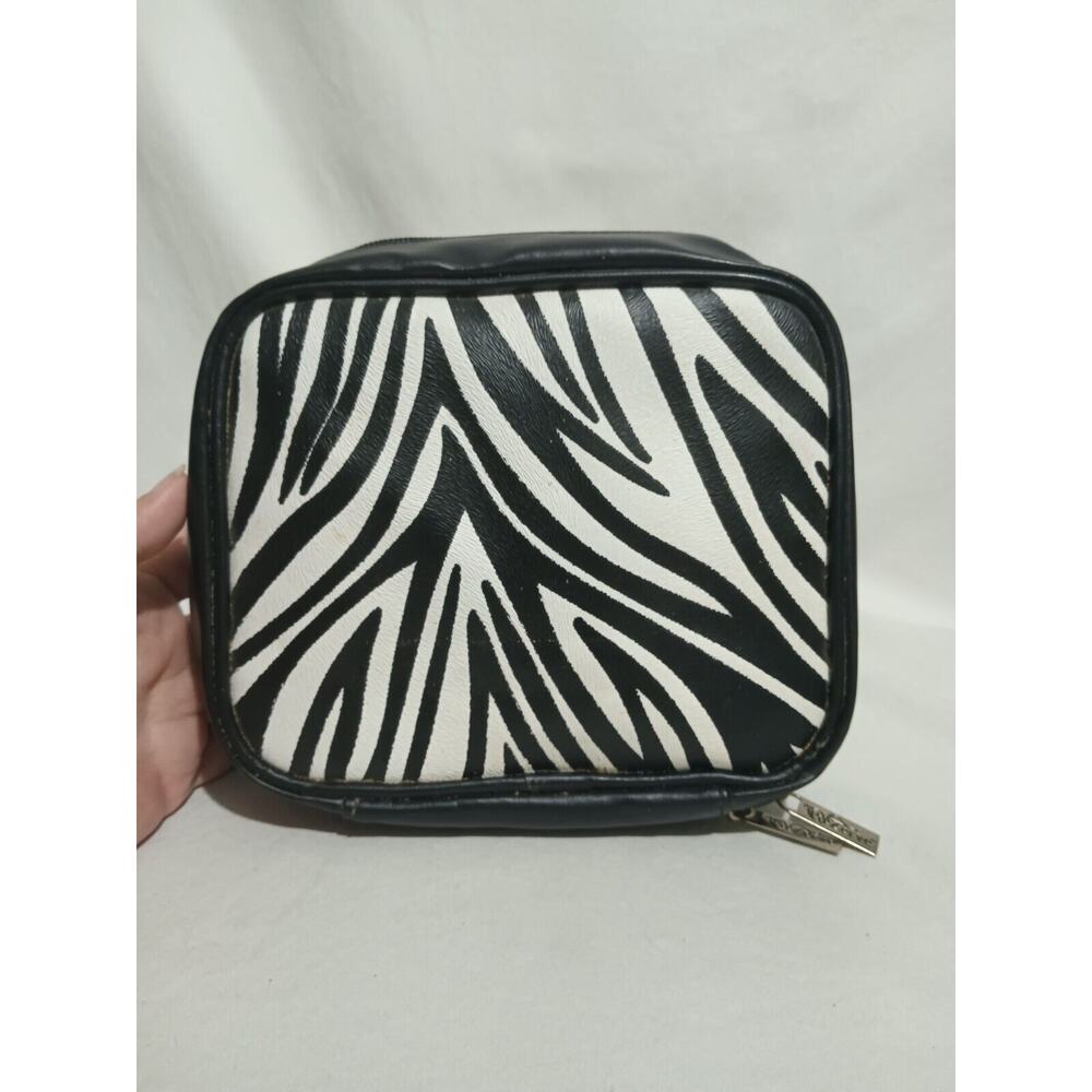 PreZerve Anti-Tarnish Jewelry Makeup Travel Bag Organizer Zebra Pr Zipper 8 In